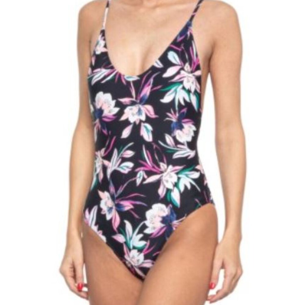 SisstRevolution Swimwear X-Small XS Thelma One Piece Swimsuit Floral Skimpy NEW